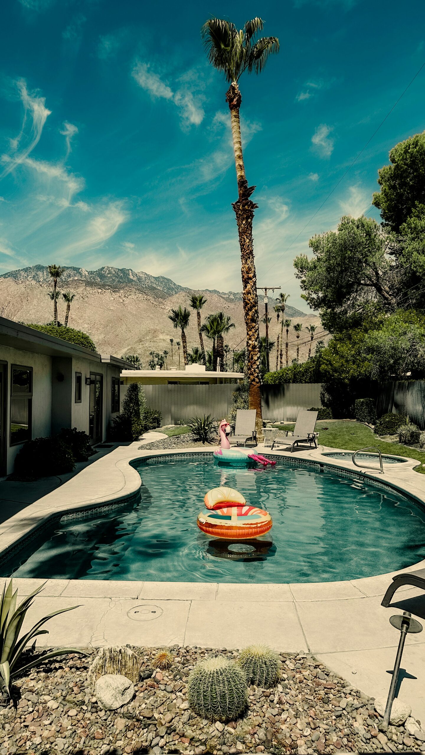 Palm Springs mid-century homes and pools