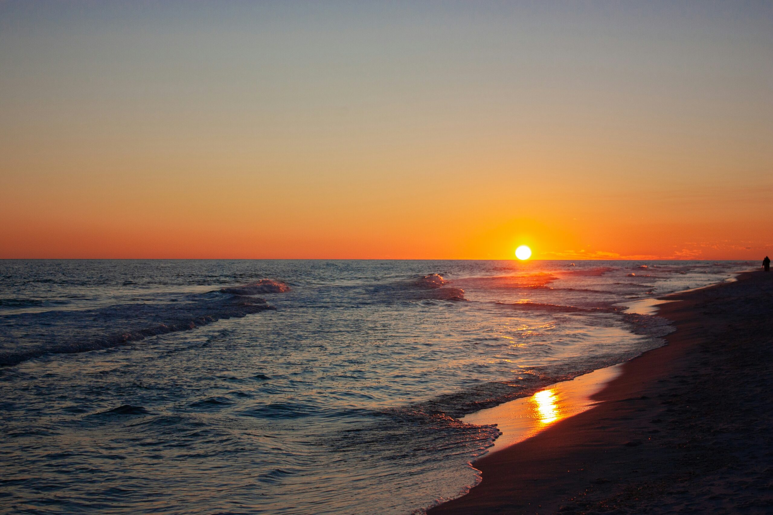 White-sand gulf beach